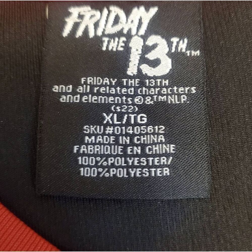 Friday The 13th Jason Voorhees Embroidered Hockey Jersey Front and Back Graphic - Picture 6 of 11